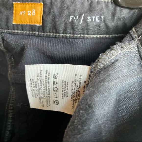 Pilcro Stet Slim Ankle Zippered Cords - Navy size 28 - Picture 5 of 7